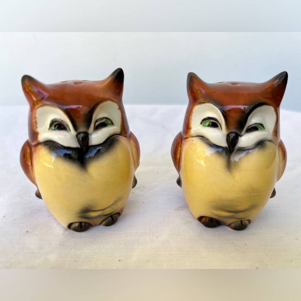Vintage Goebel W. Germany Owl Salt & Pepper Shakers